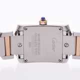 CARTIER Cartier Tank Francaise SM W51027Q4 Ladies SS / PG Watch Quartz Shell Dial A Rank Used Ginzo
