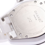 CHANEL Chanel J12 38mm Bezel Diamond H0969 Men's White Ceramic /SS Watch Automatic White Dial A Rank Used Ginzo