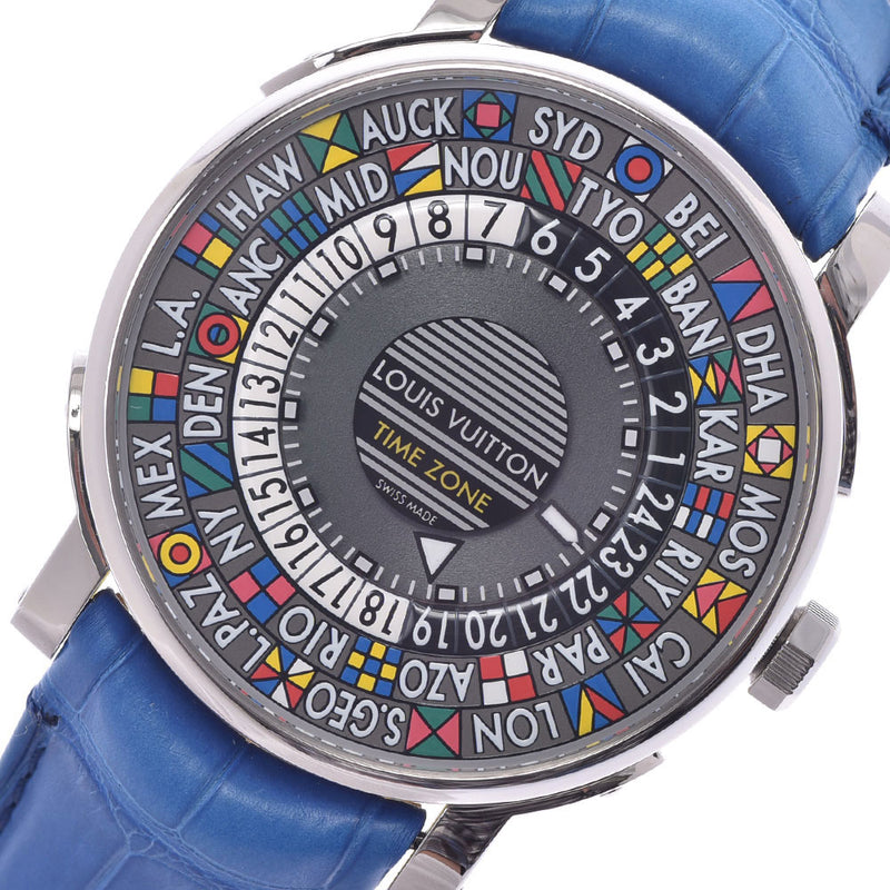 ルイヴィトンエスカル タイムゾーン メンズ 腕時計 Q5D20 LOUIS 