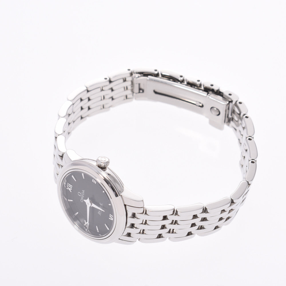 オメガ OMEGA デビル プレステージ 424.10.24.60.01.001 ブラック SS クオーツ レディース 腕時計 OMEGA - オメガ OMEGA デビル プレステージ 424.10.24.60.01.001