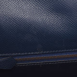 HERMES Hermes Kelly 32 outer stitch navy blue gold metal fittings ○ X engraved (around 1994) Ladies Kushbel 2WAY bag B rank used Ginzo