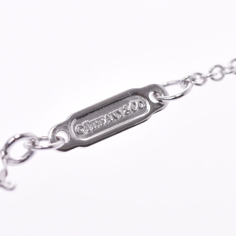 TIFFANY&Co. Tiffany, T Smile, Small Ladies K18WG necklace, Class A, used silver possession.