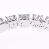 CARTIER カルティエ デスティネ ウェディング ダイヤ1.51ct ♯50 9.5号 レディース Pt950プラチナ リング・指輪 Aランク 中古 銀蔵