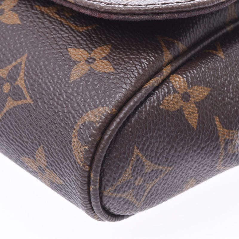 LOUIS VUITTON Louis Vuitton Monogram Fabolitt MM 2WAY Bag Brown M40718 Women's Shoulder Bag AB Rank Used Ginzo