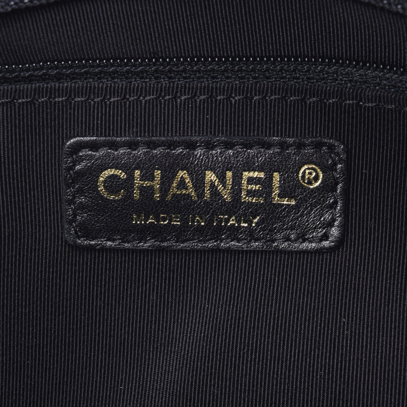 CHANEL Chanel Matrasse PTT Petit Time Rest Tote Bag Black Gold Hardware Ladies Caviar Skin Handbag A Rank Used Ginzo