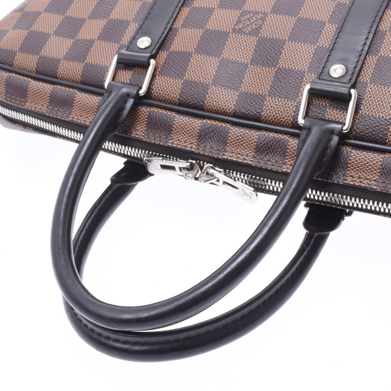 LOUIS VUITTON ルイヴィトン ダミエ PDV PM ブラウン N41466 メンズ ダミエキャンバス ビジネスバッグ ABランク 中古 銀蔵