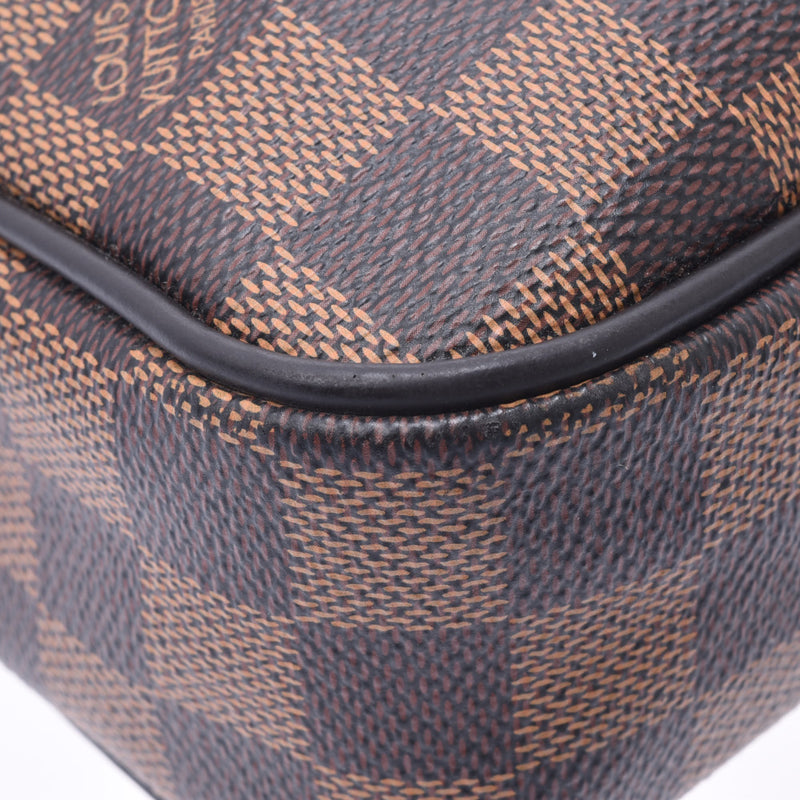 LOUIS VUITTON Damier PDV PM棕色N41466男士Damier帆布商务包AB等级二手Ginzo