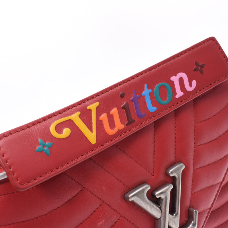 Louis Vuitton New Wave Chain Bag MM 2WAY Bag Ecarrat Calf Shoulder 