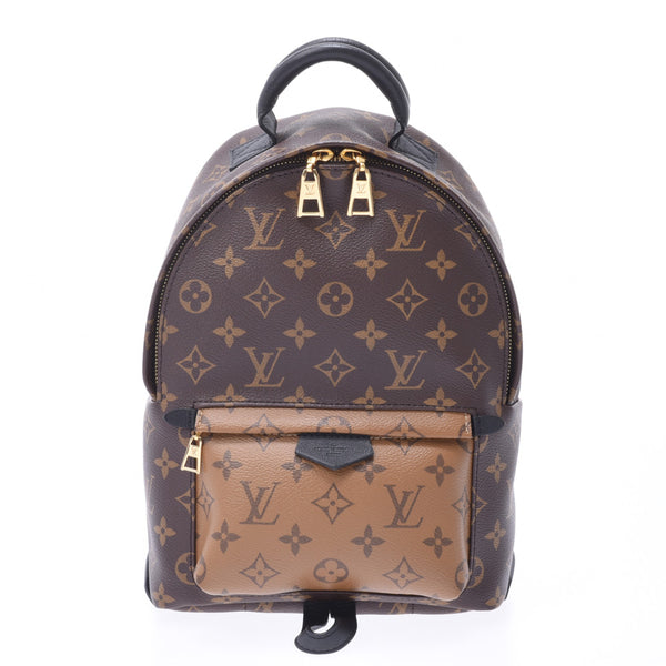 LOUIS VUIS VUITTON Louviton Reverse Palm Palm Springs PM Brown/Camel-based M44870 Ladies Monogram Canvas Luck Duck Duck, Nippon Chongo Gingzang