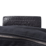 BALENCIAGA Navy Hippo S Black Ladies Leather Handbag B Rank Used Ginzo