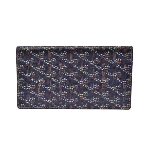 【定番人気】 GOYARD 長財布 リシュリュー 男女兼用 モノグラム ゴヤールリシュリュー 二つ折長財布 ネイビー ユニセックス 長財布