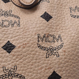 MCM エムシーエム 2WAYバッグ ベージュ ゴールド金具 レディース レザー トートバッグ Bランク 中古 銀蔵