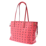 MCM MCM Reversible Pink / Leopard Pattern Unisex Leather Tote Bag AB Rank Used Ginzo