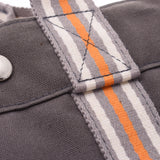 HERMES Hermes fool to PM Ginza limited Gray unisex canvas handbag AB rank used silver warehouse