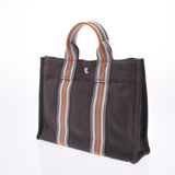 HERMES Hermes fool to PM Ginza limited Gray unisex canvas handbag AB rank used silver warehouse