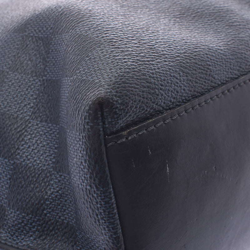 LOUIS VUITTON Louis Vuitton Damier Cobalt Caba Voyage Navy / Black N41397 Men's Leather Tote Bag B Rank Used Ginzo