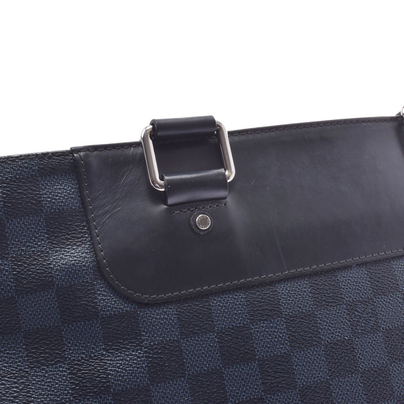 LOUIS VUITTON Louis Vuitton Damier Cobalt Caba Voyage Navy / Black N41397 Men's Leather Tote Bag B Rank Used Ginzo