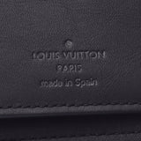 LOUIS Vuitton Louis Vuitton monogram shadow zippy wallet velvet black m62902 men's leather long wallet Shindo used silver