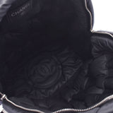 CHANEL Chanel, Donne, enboned, backpack, black, black, nylon, Luc Duck, Dark, B, B, used silver.