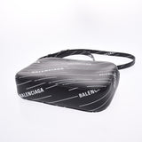 BALENCIAGA: Valenciaga, Ebrie, camera, black, white, unisex, carf, shoulder bag, unused silver,