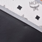 MCM MCM Tricolor Black / White / Brown Unisex Leather Clutch Bag A Rank Used Ginzo