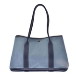 HERMES Hermes Garden Party 36 Tote Bag Azure □ O Engraved (Around 2011) Unisex Toile / Buffle Handbag B Rank Used Ginzo