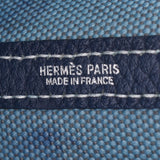 HERMES Hermes Garden Party 36 Tote Bag Azure □ O Engraved (Around 2011) Unisex Toile / Buffle Handbag B Rank Used Ginzo