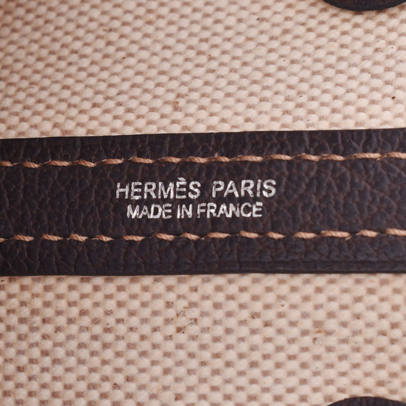 HERMES Hermes Garden Party 30 Marron □ M engraved (around 2009) Ladies Toile / Buffle Handbag A Rank Used Ginzo