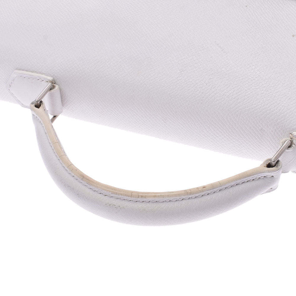 エルメスデペッシュ 38 14133 白 シルバー金具 □L刻印(2008年頃