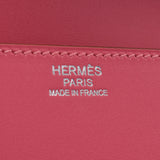 HERMES Hermes Sack Clutch Good Rock Pink Silver Metal Fittings T Engraved (Around 2015) Ladies Vota Detract Clutch Bag AB Rank Used Ginzo