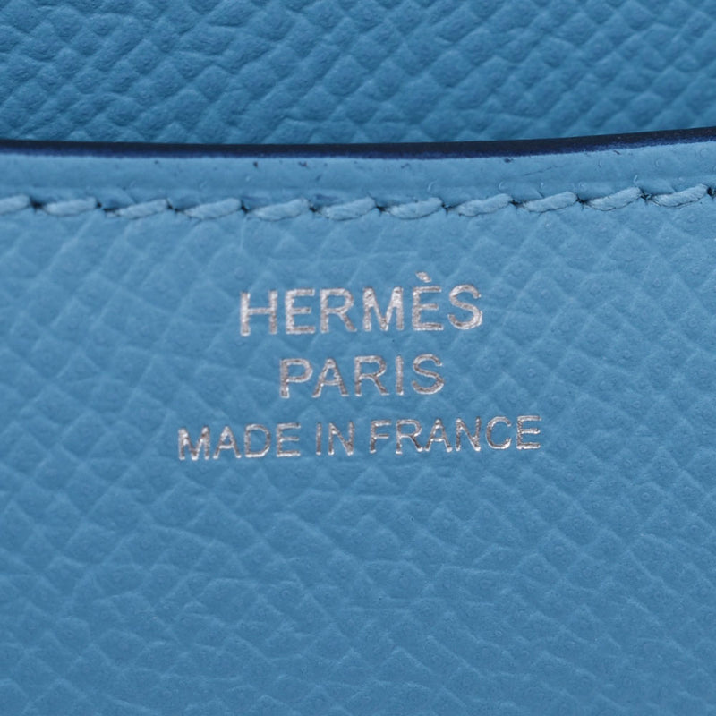 HERMES エルメス コンスタンス3 ミニ ブルーノール ルージュクー金具 D刻印(2019年頃) レディース ヴォーエプソン ショルダーバッグ 新品 銀蔵