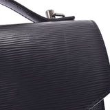 LOUIS Vuitton Louis Vuitton epimon saw black silver metal fittings m52792 unisex Epi leather business bag AB rank used silver