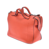 BALLY Barry 2WAY bag orange juice, orange, handbag, A rank second-hand silver, handbag.