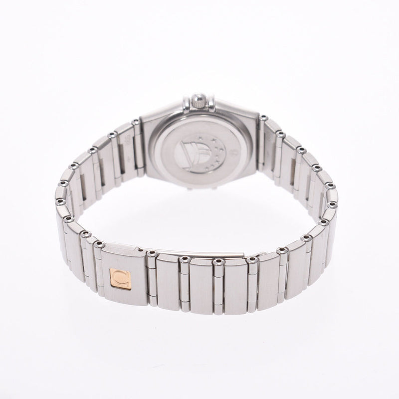 OMEGA オメガ コンステレーション アイリス  12P色石 ベゼルダイヤ 1475.79 レディース SS 腕時計 クオーツ シェル文字盤 Aランク 中古 銀蔵