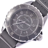 CHANEL Chanel J12 chromatic 38mm H4187 men's ceramic / nylon watch self-winding gray dial A rank used Ginzo