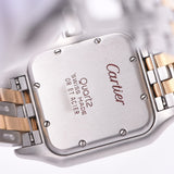 CARTIER Cartier Panther MM 2 Row W25028B6 Ladies YG / SS Watch Quartz Ivory Dial A Rank Used Ginzo