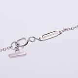 TIFFANY&Co. Tiffany, T Smile, Small Ladies K18WG necklace, Class A, used silver possession.