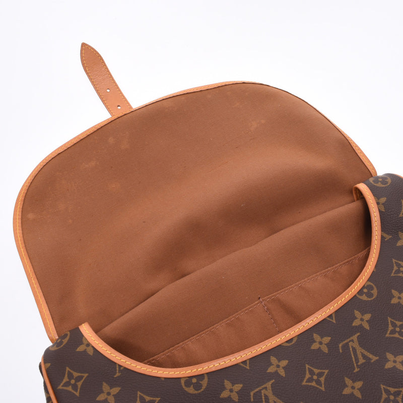 LOUIS VUITTON Louis Vuitton Monogram Saumur 35 Brown M42254 Unisex Monogram Canvas Shoulder Bag B Rank Used Ginzo