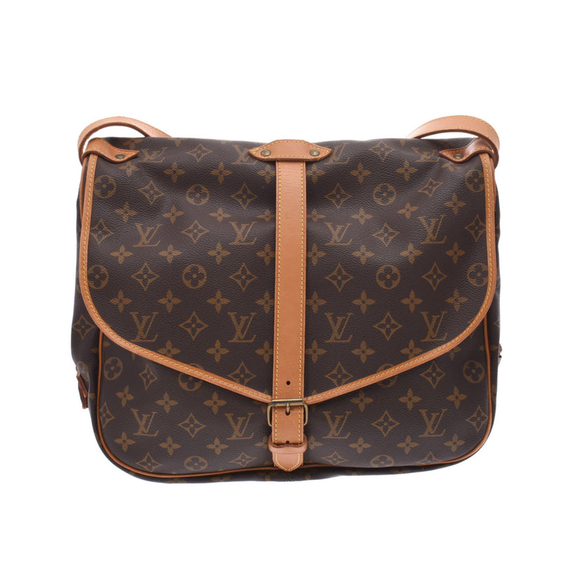 ルイヴィトンソミュール35 14145 ブラウン ユニセックス モノグラムキャンバス ショルダーバッグ M42254 LOUIS VUITTON 中古  – 銀蔵オンライン