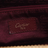 Cartier maltier Boston type Bordeaux ladies calf handbag