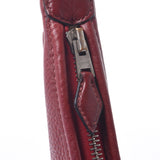 HERMES高胭脂灰□D刻花（约2000年）女士Taurillon Clemence单肩包B等级二手Ginzo