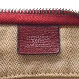 HERMES高胭脂灰□D刻花（约2000年）女士Taurillon Clemence单肩包B等级二手Ginzo