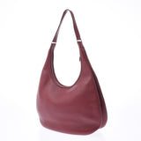 HERMES高胭脂灰□D刻花（约2000年）女士Taurillon Clemence单肩包B等级二手Ginzo