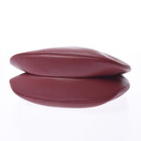 HERMES高胭脂灰□D刻花（约2000年）女士Taurillon Clemence单肩包B等级二手Ginzo