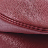 HERMES高胭脂灰□D刻花（约2000年）女士Taurillon Clemence单肩包B等级二手Ginzo