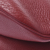 HERMES高胭脂灰□D刻花（约2000年）女士Taurillon Clemence单肩包B等级二手Ginzo