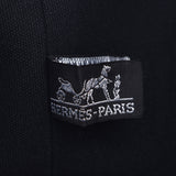 HERMES Hermes Porochon Mimir Black Unisex Canvas / Leather Shoulder Bag AB Rank Used Ginzo