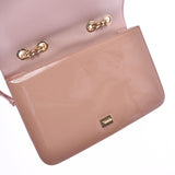 Ferragamo veragamo Ferragamo VA chain shoulder pink Beige gold metallic ladies enamel shoulder bag a