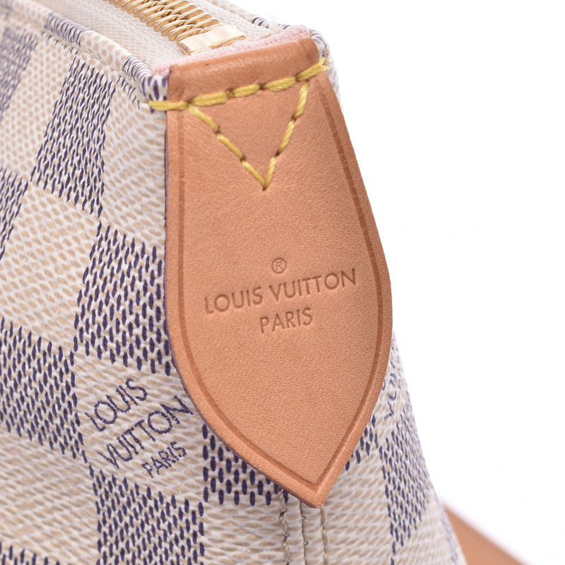 LOUIS VUITTON ルイヴィトン ダミエ アズール イエナPM 白 N44039 レディース ダミエアズールキャンバス トートバッグ Aランク 中古 銀蔵