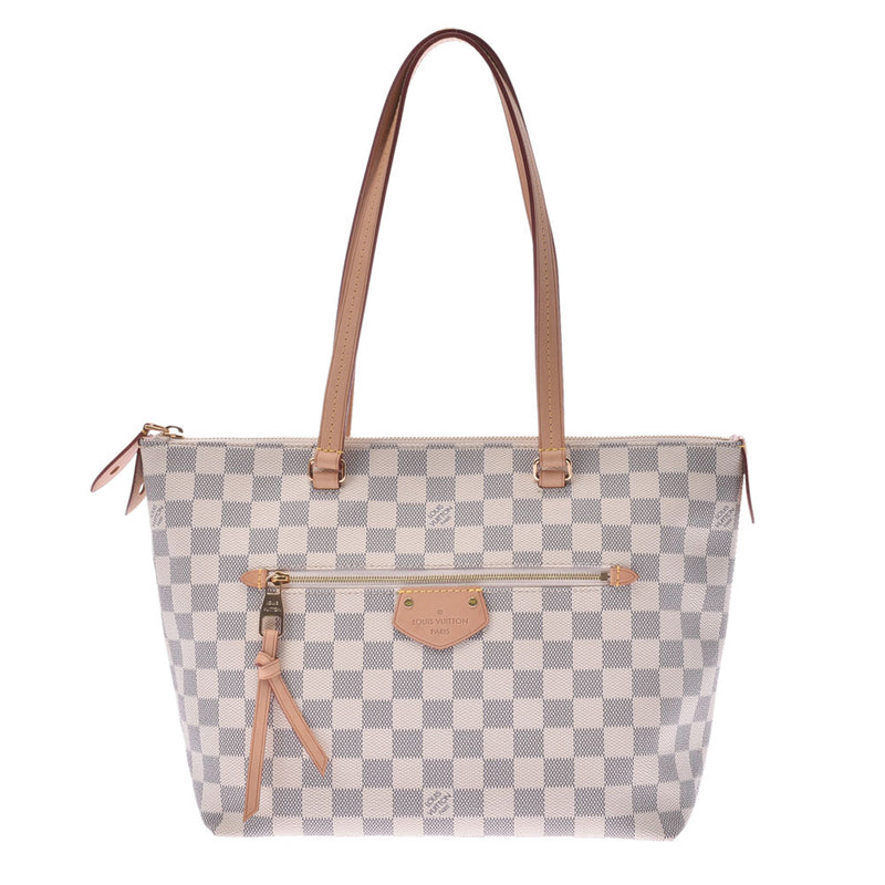 LOUIS VUITTON ルイヴィトン ダミエ アズール イエナPM 白 N44039 レディース ダミエアズールキャンバス トートバッグ Aランク 中古 銀蔵